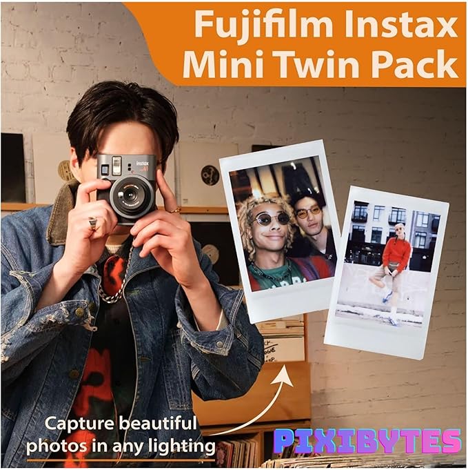 Fujifilm Instax Mini 41 Instant Film Camera... (Camera + 4 Twin Pick)