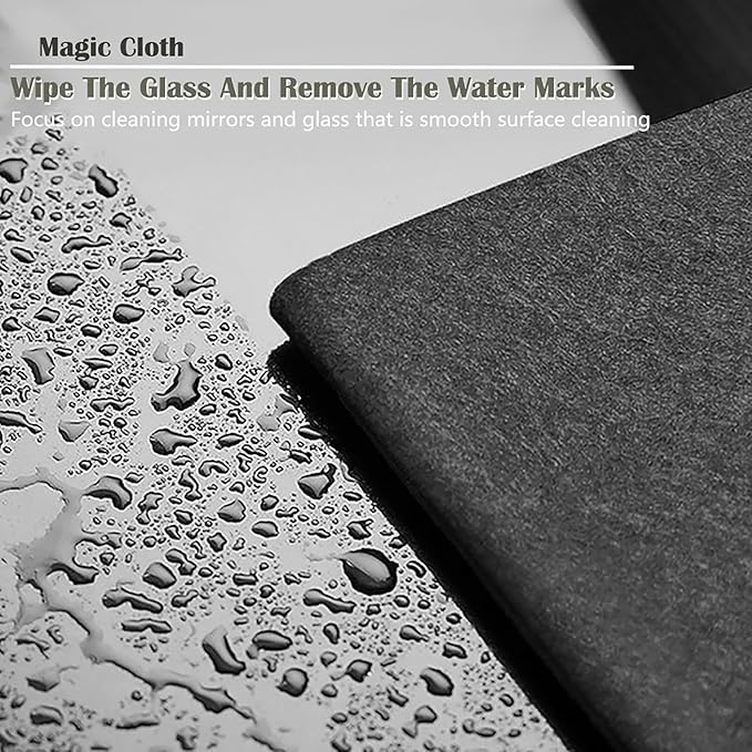 5pcs 9×7 Inches Real Magic Cloth Thickened Magic Cleaning Cloth Microfiber Magic Cleaning Cloth for Mirror, Glass, Window and Cars