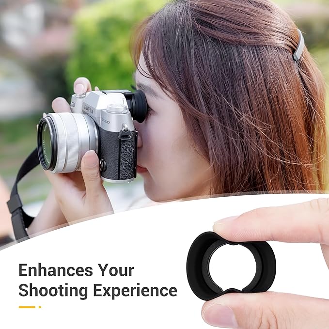 X-T50 Eye Cup Eyecup Eyepiece, Extended Long Soft Rubber Eyecup Viewfinder Cover for Fuji Fujifilm X-T50 XT50 Mirrorless Camera, Soft Silicone Material, Comfortable for Eyeglass Wearers