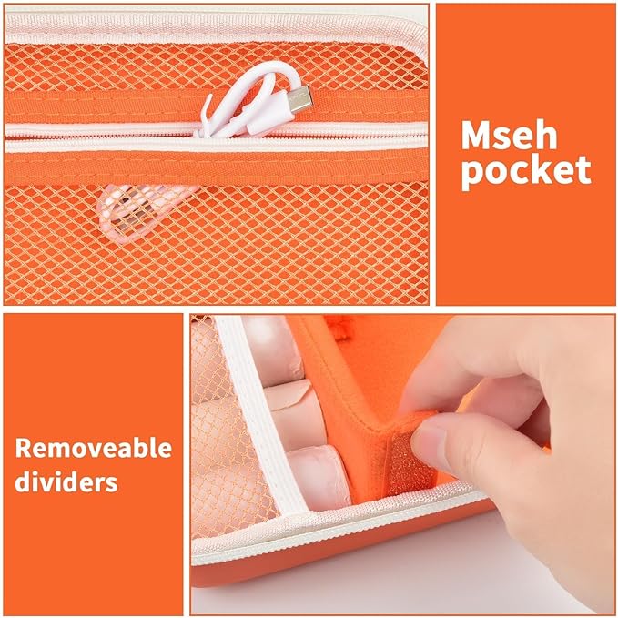 Grapsa Case Compatible with ESOXOFFORE for Dylanto for Anchioo for WEEFUN for GKTZ for Amzelas for Mafiti Instant Print Camera for Kids, Film Camera Storage Holder Organizer Bag (Box Only)- Orange