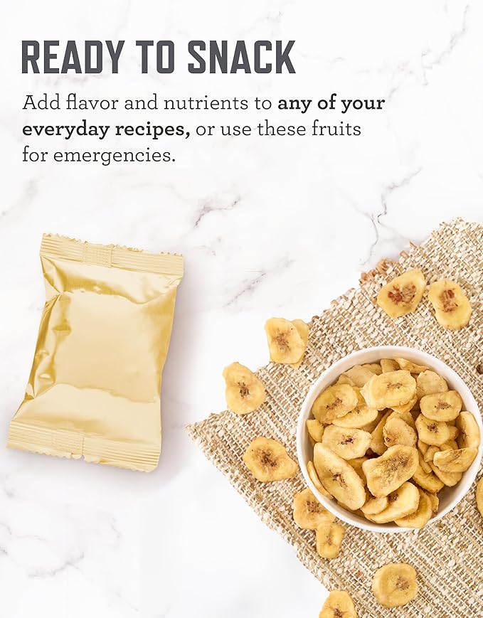 ReadyWise Emergency Food Supply - 48 Servings Freeze Dried Fruits, 2 Boxes, Dehydrated Meals, Survival Prepper Food & Supplies, Camping Essentials for Backpacking & Hiking, up to 25 Year Shelf Life