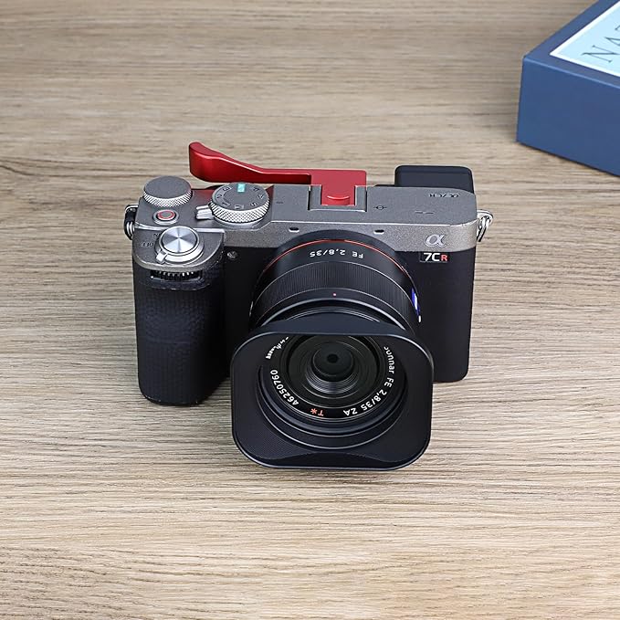 Haoge Metal Thumb Up for Sony α7CR,A7CII Alpha 7CII,ILCE-7CII,Camera Accessories Red THB-A7CII-R Hot Shoe Rest Hand Grip