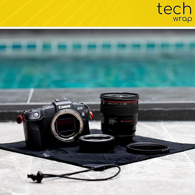 The Tech Wrap 2 x Camera Protective Wrap - Camera Wraps Lens Protector - Camera Travel Accessories - Camera Pouch DSLR Sleeve Case