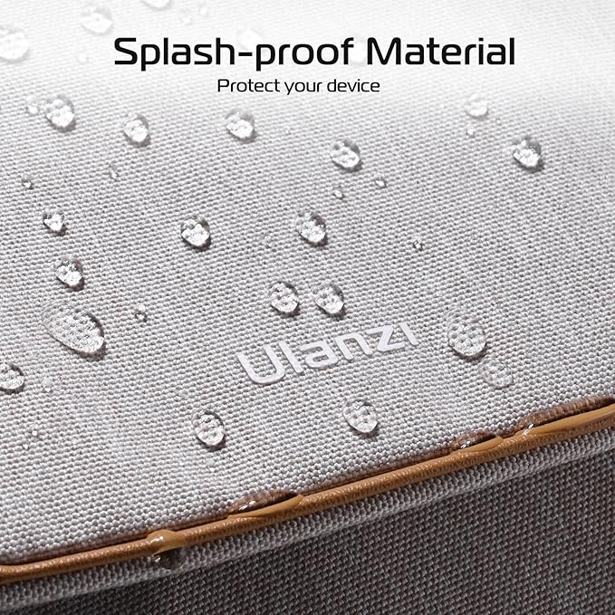 ULANZI 3L Camera Bag, Beige Gray, 9.1x4.3x7.1in, Professional SLR/DSLR Crossbody Shoulder Case for Sony Canon Nikon Mirrorless Cameras, Splash-Proof Polyester Lightweight 235g