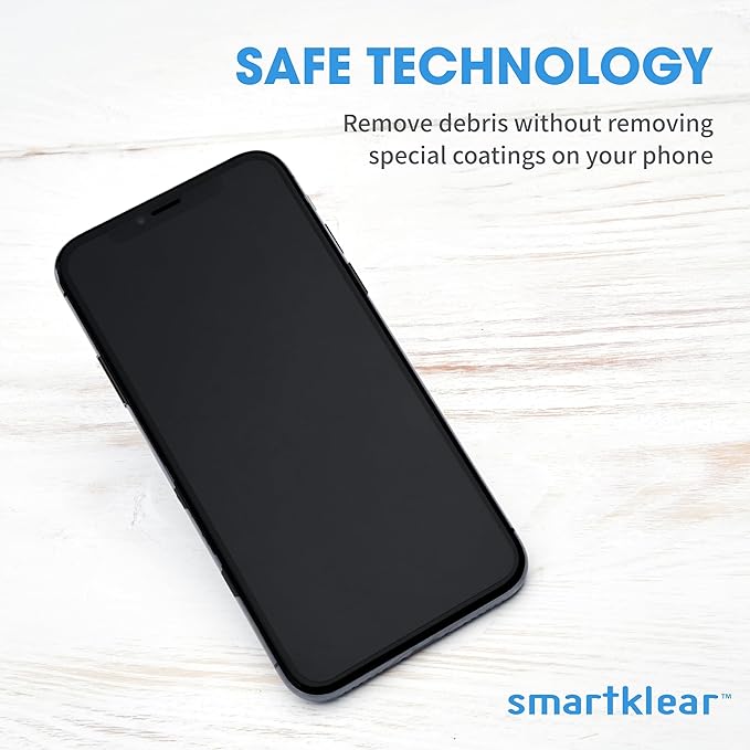 CarbonKlean SmartKlear Smart Phone Screen Cleaner - Compatible with iPhones, Androids, and More - Cleaner with Carbon Microfiber Tech - Injected Purple - 1 Count