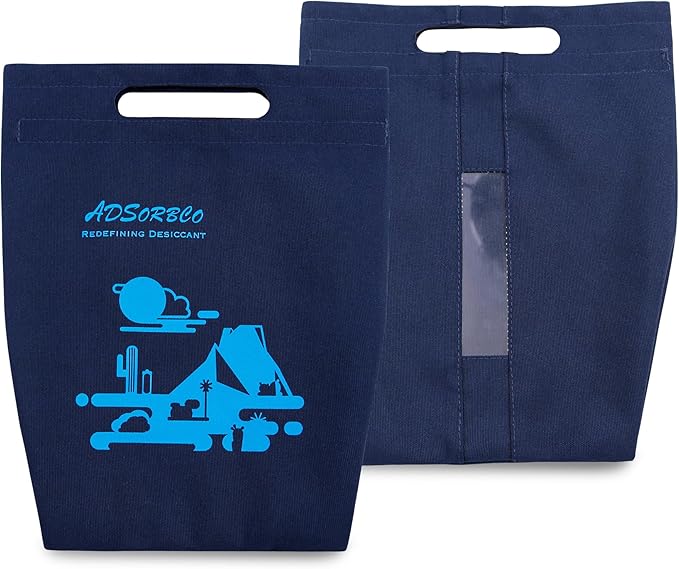 Adsorbco Reusable hook and loop closure Bag for Silica Gel Beads 5pcs(Bag Only)