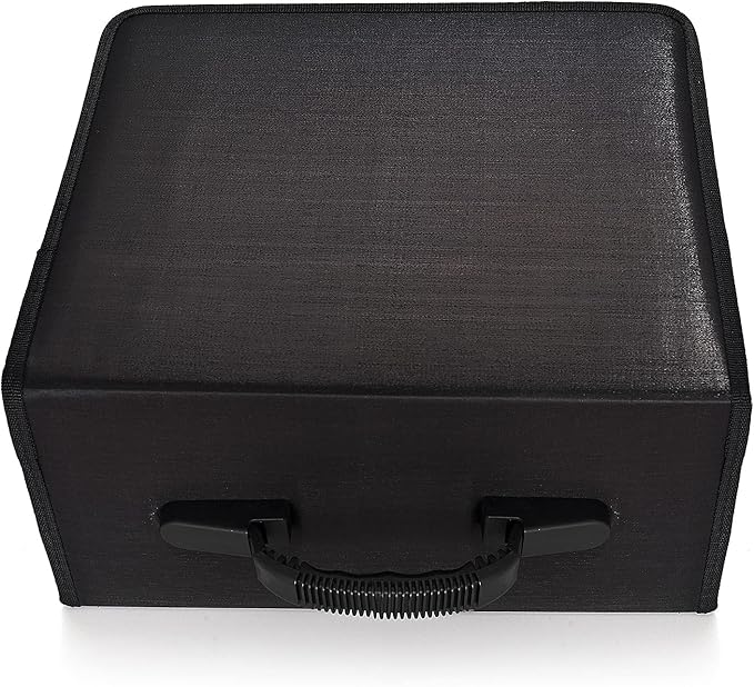 alavisxf xx CD Case, 432 Capacity DVD Case Holder, Heavy Duty Zipper Protective Movie Media Storage Organizer Binder Wallet for Car Home Office Travel (Black, 432 Capacity)