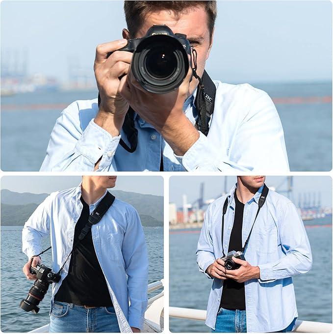 DSLR Camera Neck Strap, Soft Neoprene Shoulder Belt for Canon EOS R5 R6 5D Mark IV 6D Mark II SL3 SL2 T8i T7 T7i 90D 80D Nikon D6 D5 DF D850 D810 D780 D7500 D5600 D3500 Sony A1 A99II,etc