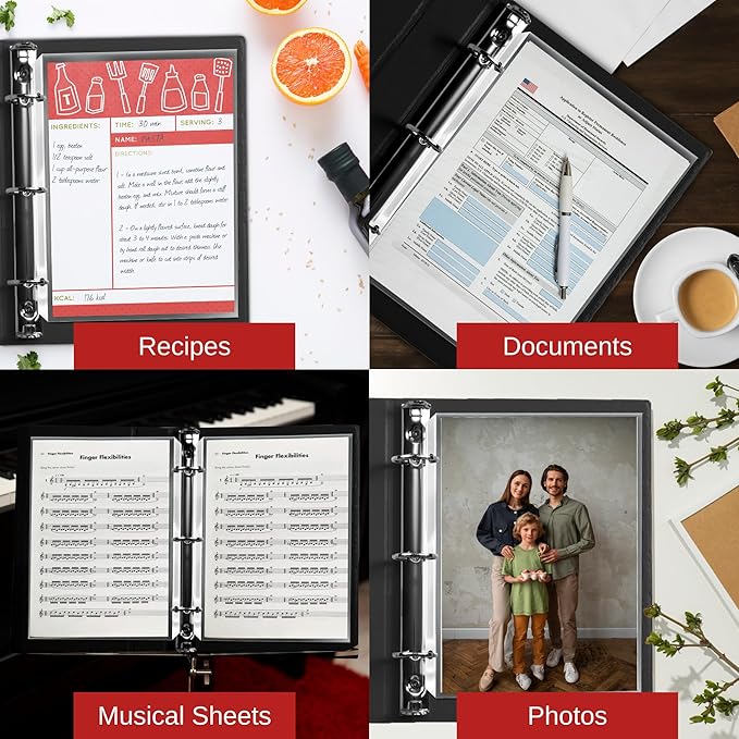 Office Werks 250 Sheet Protectors, 8.5 X 11 Inch Clear Page Protectors for 3 Ring Binder, Plastic Sheet Sleeves Protectors, Durable Top Loading Paper Protector with Reinforced Holes, Archival Safe