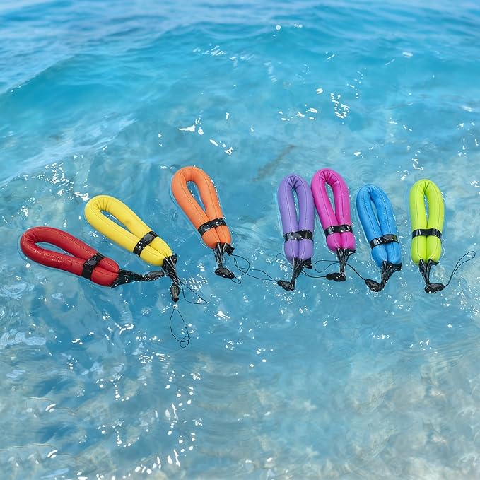 JJC Waterproof Camera Floating Wrist Strap for Olympus Tough TG-7 TG-6 TG-5 Kodak Pixpro WPZ2 Pentax WG-90 Fujifilm FinePix XP140 XP130 Nikon Coolpix W300 W150 Gopro Hero 13 12 11-Red