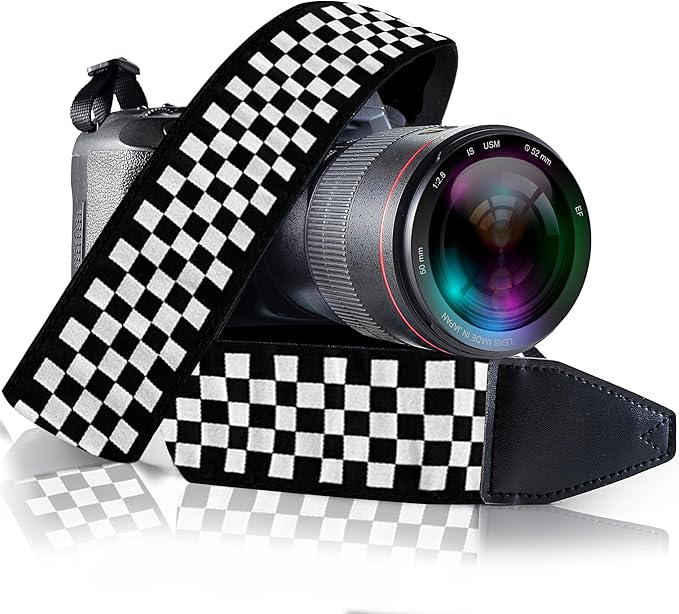 Art Tribute Camera Strap for All DSLR and Mirrorless Cameras. Add Your Name Or Initials Make It a Personalized Gift