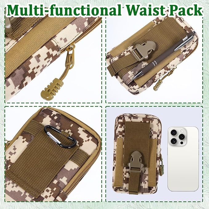 6 Pcs Waterproof Notebook Set, Write in The Rain Notebook, All Weather Notebook, Police Notepad, Field Notes Notebooks, 3 × 5" Pocket Notebook with Pen and Cover for Outdoor Activities Recording (Camouflage khaki)