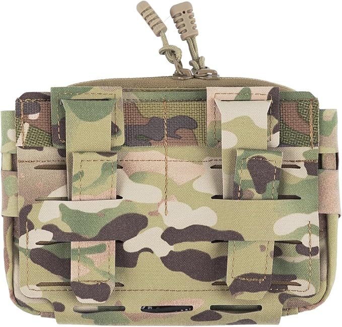 D.M.GEAR MOLLE Pouch Tactical Admin Pouch Belt EDC Tool Organizer Zippered Utility Waist Pack 8.2"x6.3"x1.2"
