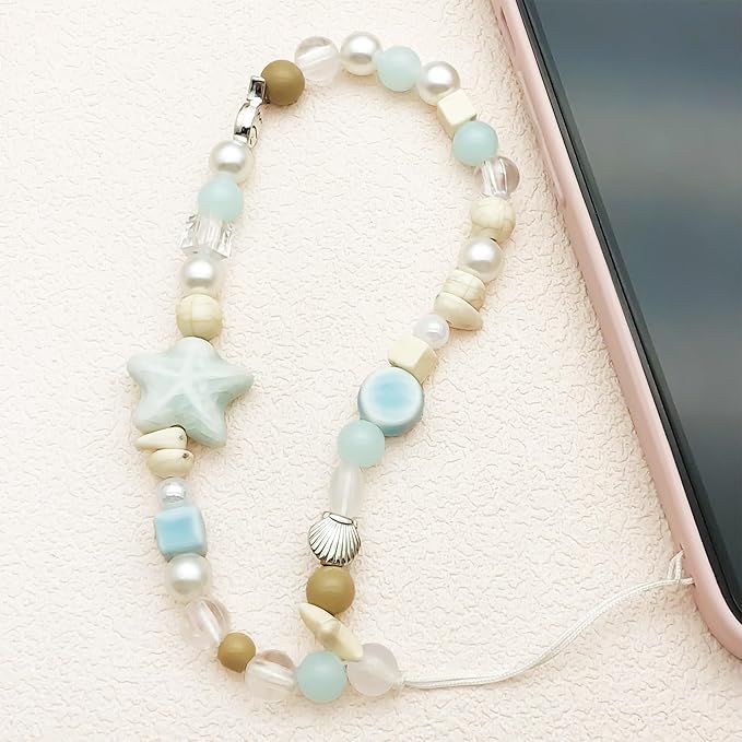 Beaded Camera Wrist Strap Cute Digital Camera Charm Lanyard Phone Chain Keychain Beaded Phone Lanyard Bag Charm