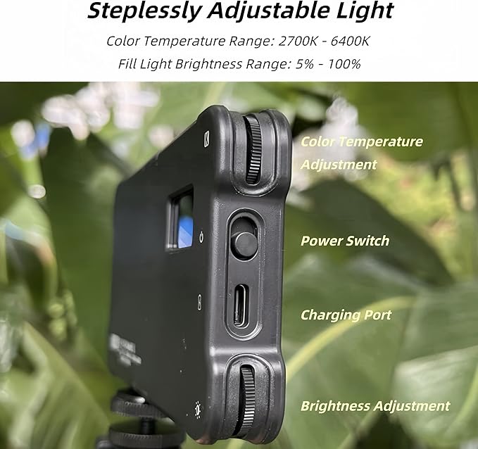 CPL Polarizer Filter & Adjustable Phone Light Tripod Set, Rechargeable LED Photography Selfie Tattoo Fill Light Clip, 52mm Universal Clip-on Circular Polarizer Lens Filter for Reducing Reflections