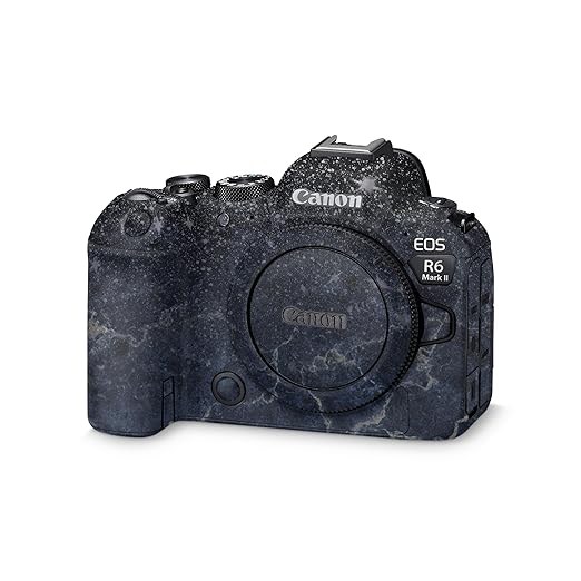 Camera Skin Compatible with Canon EOS R6 Mark II Camera (2022) - Dark Shimmer Marble - Premium 3M Vinyl Protective Wrap Decal Cover - Easy to Apply | Crafted in The USA by MightySkins
