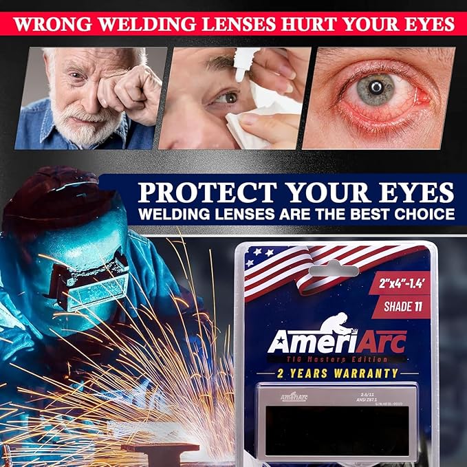 (TIG Masters Edition) Premium 2x4 Auto-Darkening Welding Lens - High-Definition Clarity (Shade 11, Masters Edition)