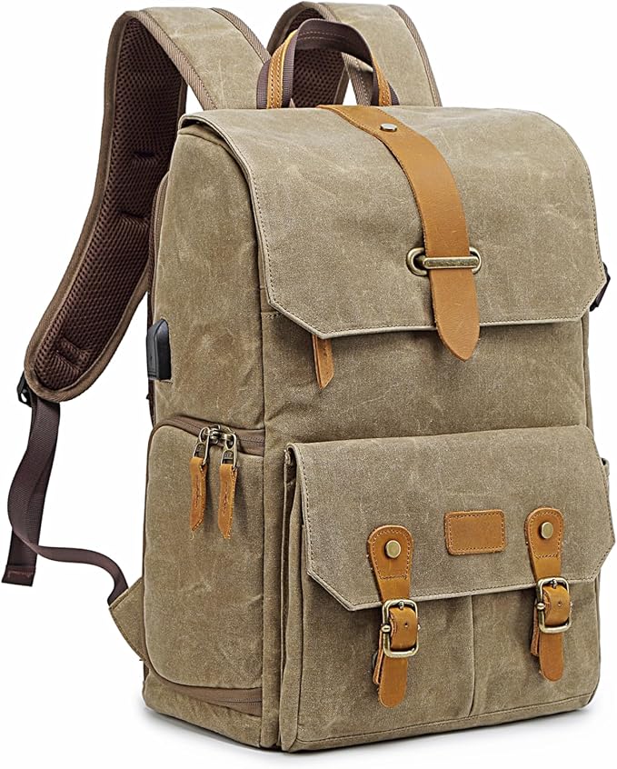 ZESTTREK Camera Backpack Bag Big - Professional DSLR Camera Bag with Waterproof Rain Cover Laptop Compartment Photograhy Backpack Case ﻿