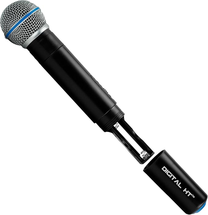 Nady DW-44-HT Gen 2 | Digital Wireless Handheld Microphone System | Operates at 907.7MHz/921.2MHz/912.8MHz/927.5MHz (Non-Adjustable), Plug and Play Set-up, and 300 ft. Range.