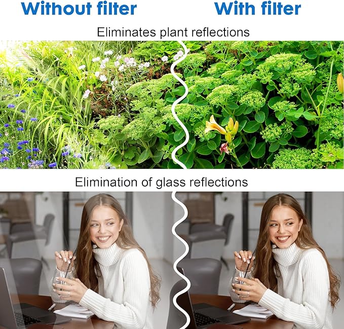 52mm CPL Phone Camera Filter,Clip-on CPL Polarizer Phone Camera Lens Filter for iPhone Samsung/Android Smartphones