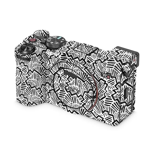 Carbon Fiber Camera Skin Compatible with Sony Alpha 7CR Camera (2023) - Abstract Black - Premium 3M Vinyl Protective Wrap Decal Cover - Easy to Apply | Crafted in The USA by MightySkins