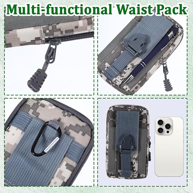 6 Pcs Waterproof Notebook Set, Write in The Rain Notebook, All Weather Notebook, Police Notepad, Field Notes Notebooks, 3 × 5" Pocket Notebook with Pen and Cover for Outdoor Activities Recording (Camouflage blue)