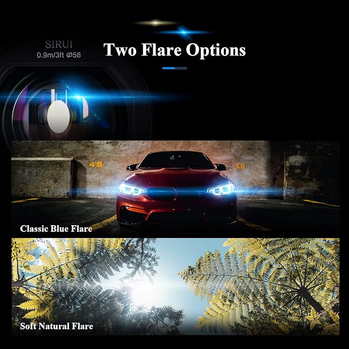SIRUI Saturn 35mm T2.9 1.6X Full Frame Carbon Fiber Anamorphic Lens, Cine Lens for E Mount Cameras, 418g (Blue Flare)