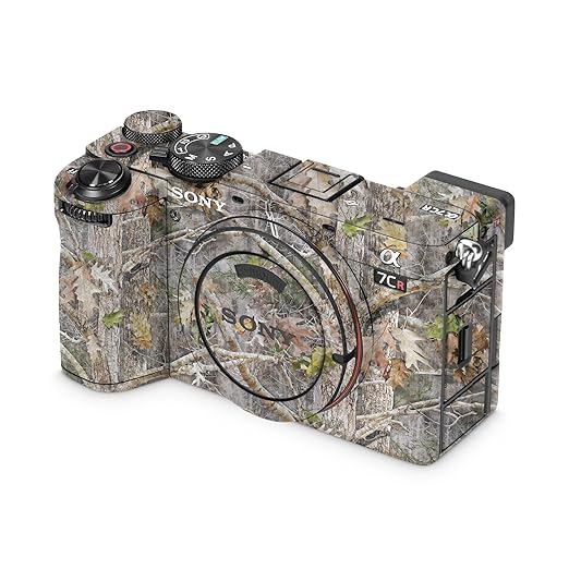 Carbon Fiber Camera Skin Compatible with Sony Alpha 7CR Camera (2023) - Kanati - Premium 3M Vinyl Protective Wrap Decal Cover - Easy to Apply | Crafted in The USA by MightySkins