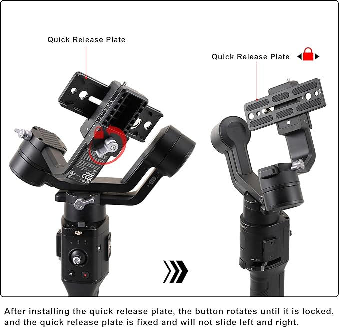 FocusFoto Quick Release Plate 115mm for DJI Ronin SC Gimbal Stabilizer Camera Arca-Swiss Standard Tripod Ballhead (PU115)
