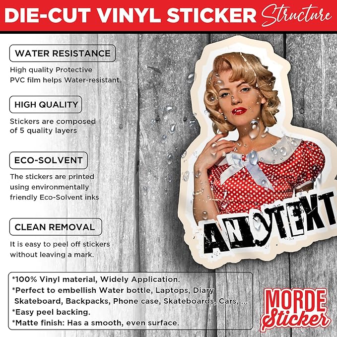 Custom Retro Photo Sticker Personalized Retro Vintage Face Photo Image and Name Waterproof Vinyl Stickers for Laptop Water Bottle Cars Phone Case Decal Decor Stuff Gifts for Her Him Kids