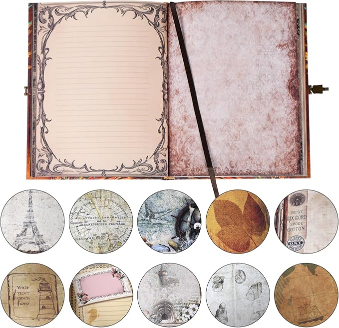 My Adventure Book Scrapbook – Retro-Style Embossed Photo Album with 124 Pages, DIY Memory Travel Journal for Couples, Anniversary, Wedding, and Valentine's Day Gifts(World Map Adventure Style)