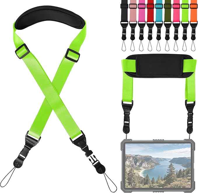 Padded iPad Binocular Camera Shoulder Strap, Nylon Neck Lanyard Strap for Tablet Case Crossbody Laptop Luggage Bag