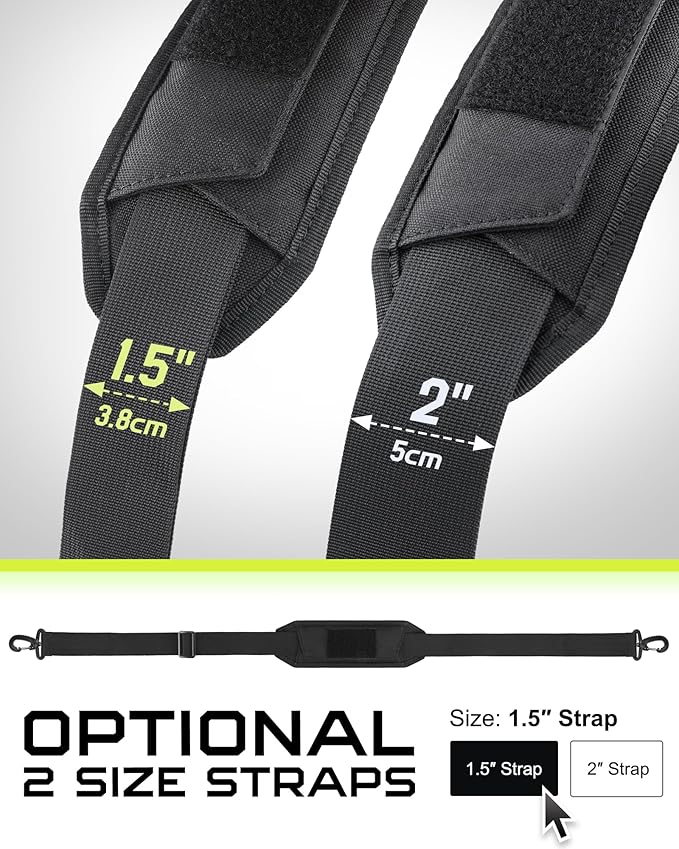 WYNEX Shoulder Strap Pad for Tactical Pouch, Universal Bag Strap with Detachable Thick Pad Single Shoulder Straps Replacement