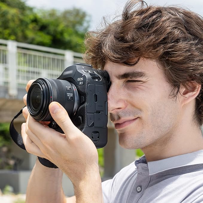 JJC Camera Eyecup Eyepeice Viewfinder for Canon EOS R1 Mirrorless Camera, Soft Silicone Eye Cup Replaces Canon ER-i, Provides Comfortable Viewfinding