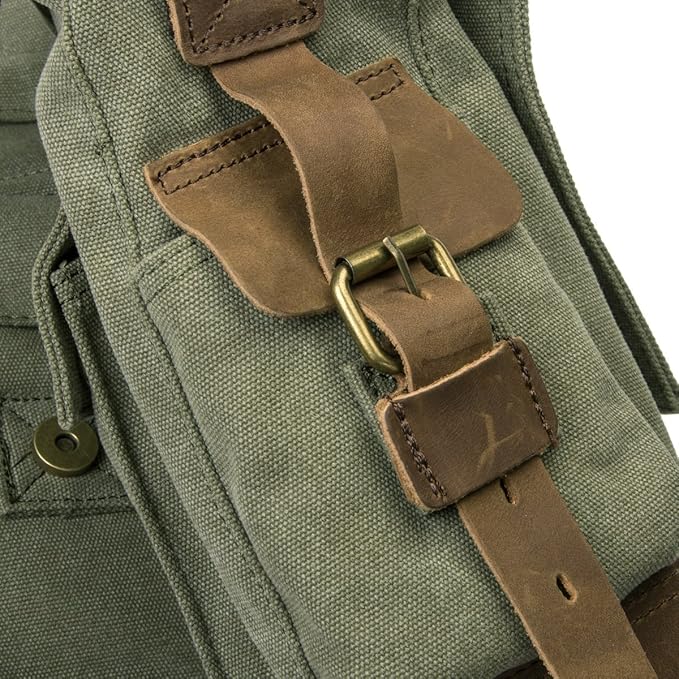 Men's Lightweight Vintage Waterproof Canvas DSLR SLR Shockproof Camera Shoulder Messenger Bag Sling Bag