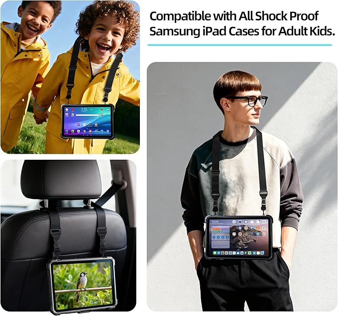 Adjustable Shoulder Strap:Comfortable for iPad Strap Nylon Neck Lanyard for iPad/Samsung Tablet Case,Camera Binocular Crossbody Laptop Luggage Bag