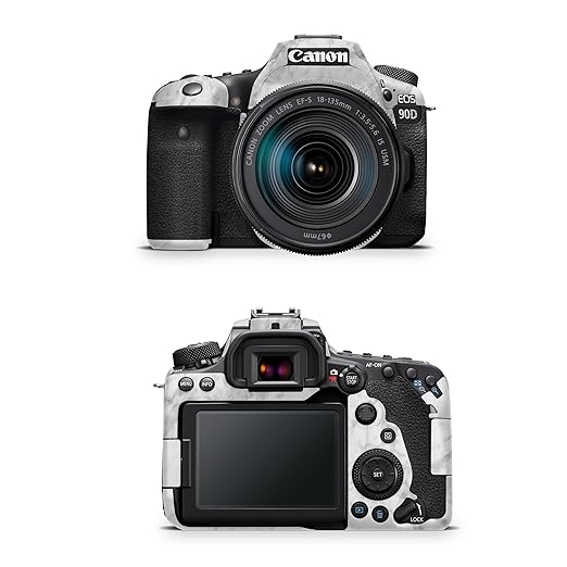 Camera Skin Compatible with Canon EOS 90D Camera (2019) - Frost Marble - Premium 3M Vinyl Protective Wrap Decal Cover - Easy to Apply | Crafted in The USA by MightySkins