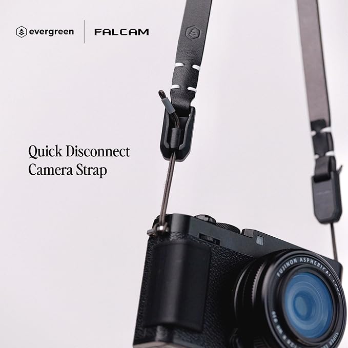 Evergreen Leather Camera Strap – Maglink Quick Release 28" or 38" Compatible with Fuji Sony Nikon Leica Canon