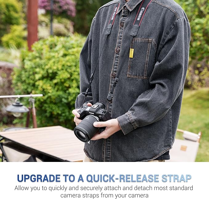 JJC 2Pack Universal Camera Strap Quick Release Buckle, Durable & Scratch-proof Neck Strap Quick Release Loop Connector for Canon Nikon Sony Fujifilm Olympus DSLR Mirrorless Camera