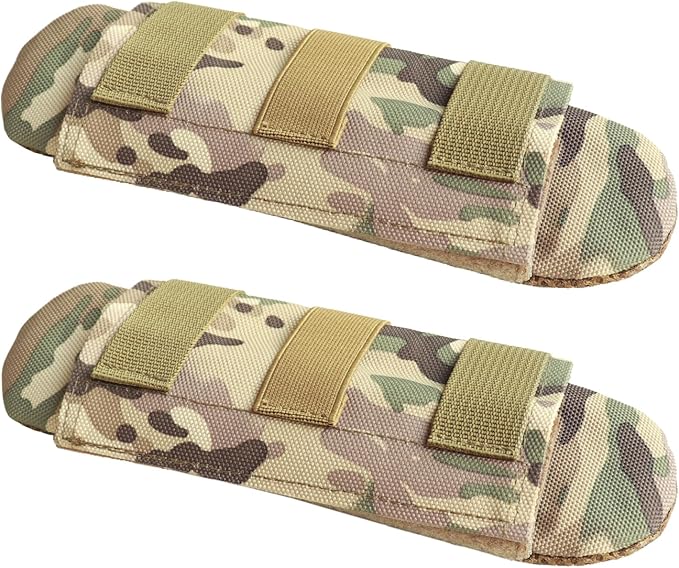 Shoulder Strap Pad for Optimal Weight Distribution, Plate Carrier Shoulder Pads with Velcro, Backpack Strap Pads, Shoulder Strap Cushion for Tactical and Weighted Vests, Body Armor, Waist Belts