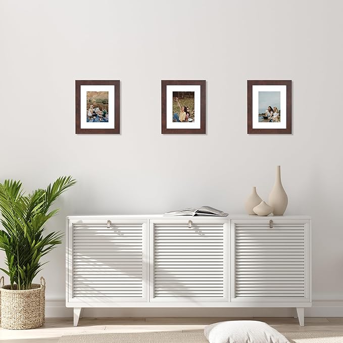 kennethan Dark Brown Picture Frame - 8x10, Displays 5x7 or 8x10, Wall Mountable