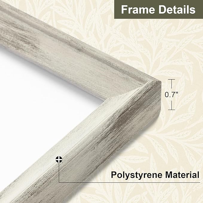 Vittanly 12x12 Picture Frame Set of 4, Vintage Photo Frame for Wall or Tabletop, Display 8x8 Pictures with Mat or 12x12 without Mat, Rustic Farmhouse Home Decor, Distressed White