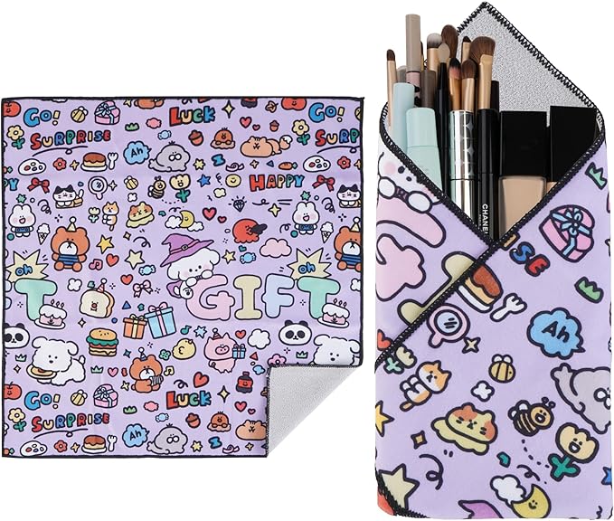 Walking Way Protective Wrap, Self-Adhesive Magic Cloth Camera Wrap, Storage Cloth, Anti-Scratch, Dustproof, Washable Lens Pouch for DSLR, Smartphones, Laptops, Cosmetic