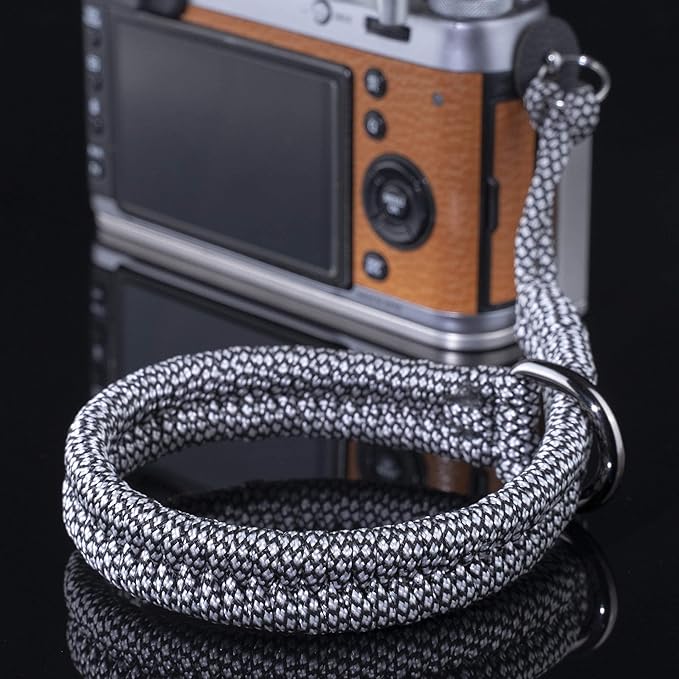 Qiang Ni Camera Wrist Strap - Paracord Quick Release Camera Hand Strap Wrist Lanyard for DSLR or Mirrorless Camera - White