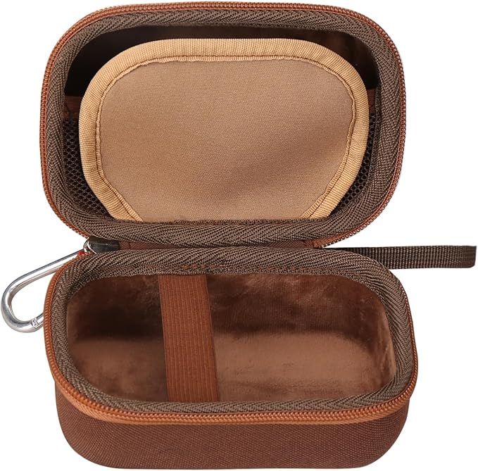 Mchoi Hard Travel Case Suitable for KODAK EKTAR H35 H35N Half Frame Film Camera, Digital Camera Organizer Holders for Kodak Ultra F9 M35 M38 Paper Shoot Camera, 35mm Film Rolls, Case Only (Brown)