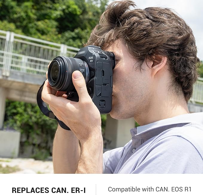 JJC Camera Eyecup Eyepeice Viewfinder for Canon EOS R1 Mirrorless Camera, Soft Silicone Eye Cup Replaces Canon ER-i, Provides Comfortable Viewfinding