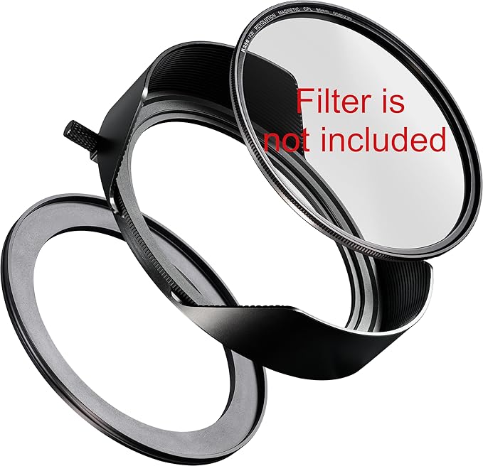 Kase Kanopy Magnetic Metal Lens Hood for Revolution/Revolution Plus 95mm Filters (Hood + 82mm Adapter)