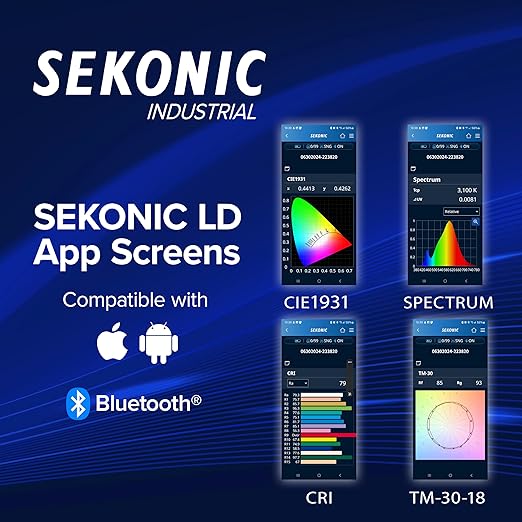 Sekonic C-4000 Spectrometer, Professional Light Meter with Bluetooth, 1600K-40000K Range, Smartphone App Compatible, USB-C Connection
