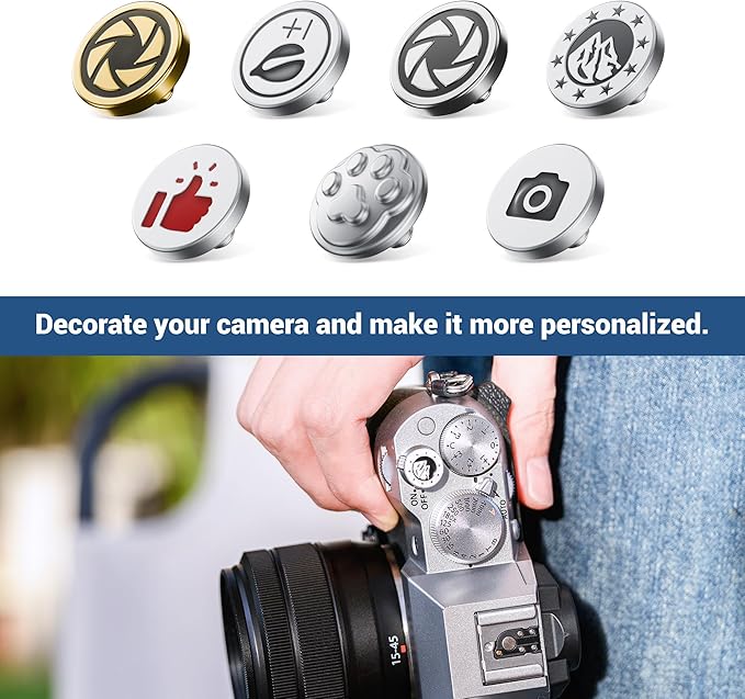 JJC Camera Soft Release Button, Shutter Button for Fuji Fujifilm X-M5 X-T5 X-T4 X-50T X-T30 III II X-PRO3 X00VI X100V X100 X-E5 X-E4 X Half Leica Q3 M10 M9 RX10 IV RX10 III Nikon Zf Df, ‘Like’ Pattern