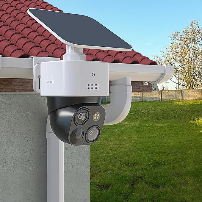 Gutter Mount Bracket Compatible with Eufy SoloCam S340/SoloCam E30/SoloCam E42/Eufy 4G LTE Cam S330,Solar Security Camera,No Drill Installation Camera Gutter Mount for Outdoor,2 Pack